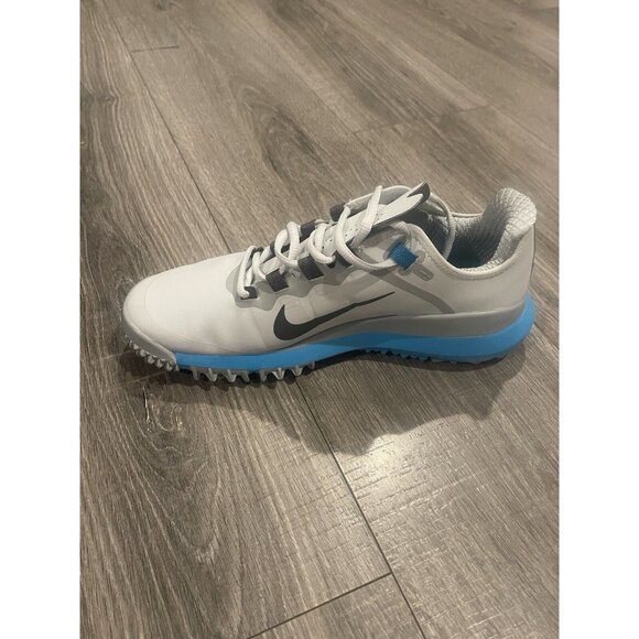 Nike TW '13 Shoe Tiger Woods Mens 8 Photon Dust Iron Grey Golf Spike waterproof - Picture 9 of 9
